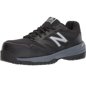 New Balance Men's Composite Toe 589 V1 Industrial Shoe, Black/Grey , 7.5 Medium